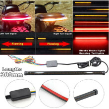 Bande de feux arrière, de frein et de clignotants à LED séquentiels pour moto