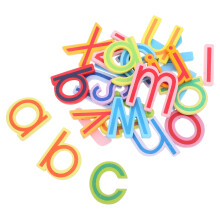 26Pcs Letter Magnet Assorted Color Wood Magnetic Decor for