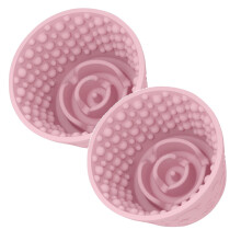 Lot de 2 tapis à lécher pour chien – Anti-anxiété, distributeur de croquettes, antidérapant en silicone, convient aux chiens de petite,
