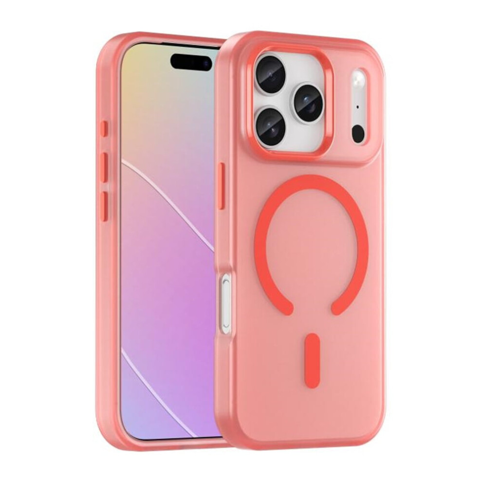 Slim Frosted Translucent Shockproof Iphone 17 Pro Case (Compatible With Magsafe), Anti-Fingerprint Orange 9485826632634