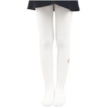 Girls Winter Warm Fleece Lined Tights Girls Thick Microfiber Tights White 9-12 Years