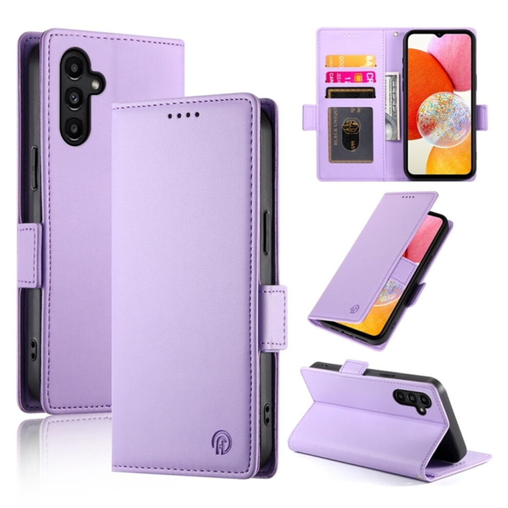 Samsung Galaxy A54 5G Wallet Case Â Pu Leather Flip Cover With Magnetic Closure, Frosted Compatible With Galaxy A54 5G Purple 9193271834748