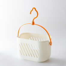Hanging Shower Caddy Basket – All-in-One Plastic Organizer with Hook, Sturdy Storage for Bathroom, Kitchen, Dorm & RV; Compatible with standard