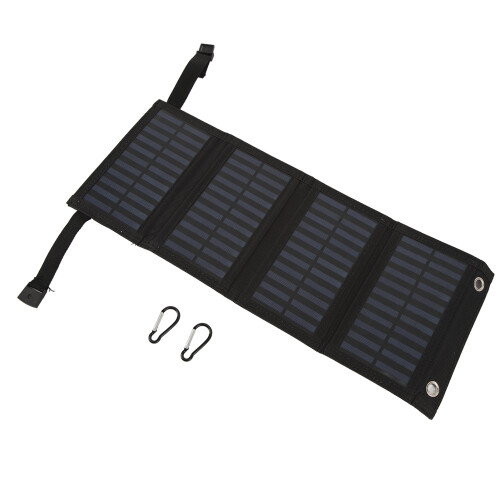 Solar Battery Maintainer Waterproof Foldable Solar Panel High Conversion Rate USB Output Solar Charger Lightweight High Efficiency For Outdoor Use 1