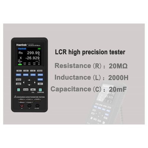 Hantek Handheld  Meter Hantek1832C: Precision,Versatile,  Meter is Perfect for Measuring Inductance, Capacitance EU PLUG 2