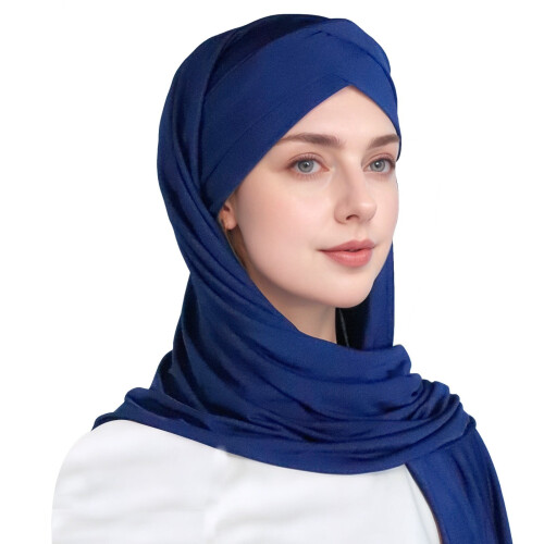 Mykt polyester-turbansjal for kvinner 1