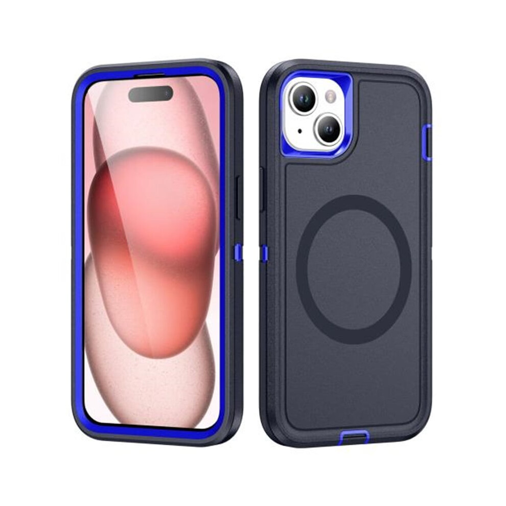 For Compatible With Iphone 15 Life Waterproof Rugged Magsafe Magnetic Phone Case,,For Compatible With Iphone 15 Blue 9418476693786