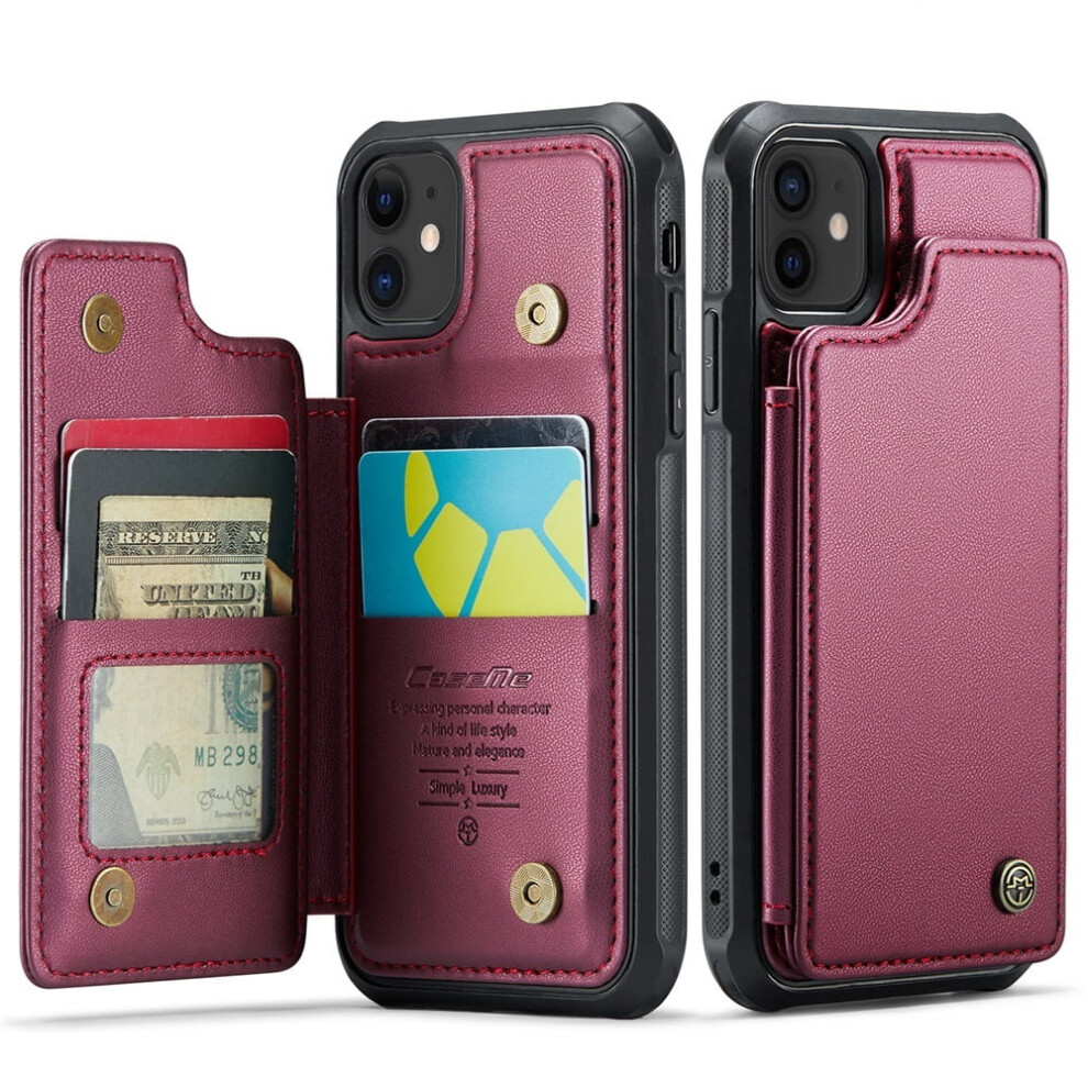 Caseme Leather Wallet Case For Iphone 12 ProâRfid Blocking, Magnetic Clasp, Kickstand, Shockproof, Compatible With Iphone 12 Pro 9193271833956