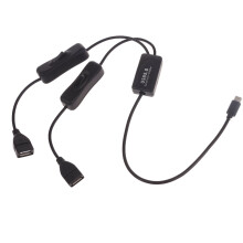 Datenkabel mit Schaltern, OTG-Datenkabel für Schnellladen, Datenübertragung, Festplatten, Hubs, Smartphones und Tablets