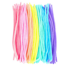 100PCS Multicolor Pipe Cleaners 11.81in, Flexible Twisting Rods for DIY Crafts, Simulation Flowers, Floral Arrangements, Handmade Gifts