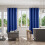 Blackout Curtain Panel Pair Navy Blue 63x52 Inch 5