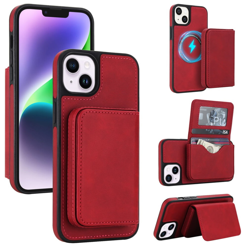 Rfid-Blocking Leather Iphone 15 Case With Magsafe Kickstand 9130661407007