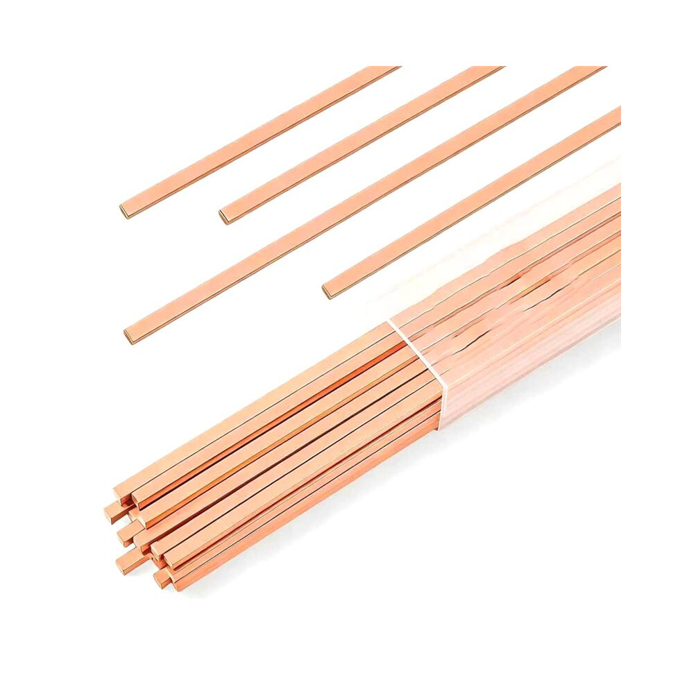 62 Pcs Brazing Rods Solder Phos Copper Brazing Alloy Flat Welding For Hvac, Refrigeration, And Industrial Applications 6033922802876