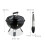 Tragbarer Kugelgrill 37 cm mit Zange 3