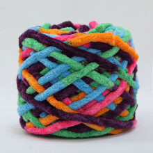 100g Soft Chenille Yarn, Velvet Blanket Yarn, Thick Fluffy Plush Yarn for Crocheting Hand Knitting Weaving Sweater Shawl Scarf Gloves DIY Craft