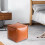 Faux Leather Moroccan Pouf Cover – Unstuffed Ottomans 5