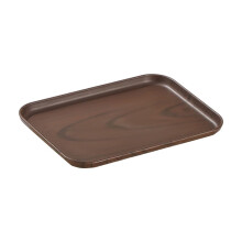 Bandeja de servir con acabado de madera, ecológica, 1 unidad.