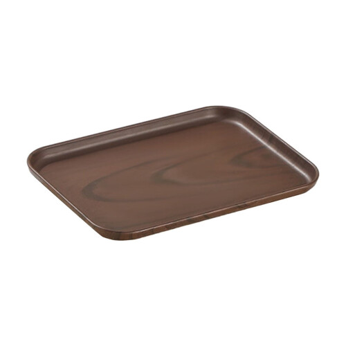 Bandeja de servir con acabado de madera, ecológica, 1 unidad.