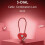 Solid Wishes-Lock Hjerteformede Hængelåse til Elskere Bryllupshængelåse Lang Tråd 4