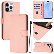 Portemonneehoesje van PU-leer voor iPhone 16e met magnetische sluiting
