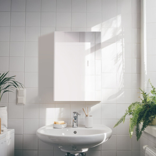 Badeværelsesspejlskab med justerbar hylde 1
