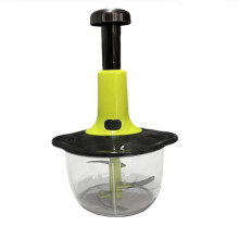 Multifunctional Manual Food Processor with Blade Guard Easy Clean Ergonomic Handle Ideal for Vegetables Garlic Meat
