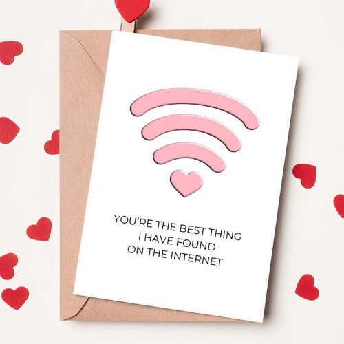 Anniversary Card Romantic Love Greeting Card 1 Pack