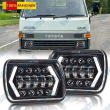 Ceannlampa DOT LED 7x6 Orlach Ard/Íseal DRL le haghaidh Toyota Pickup