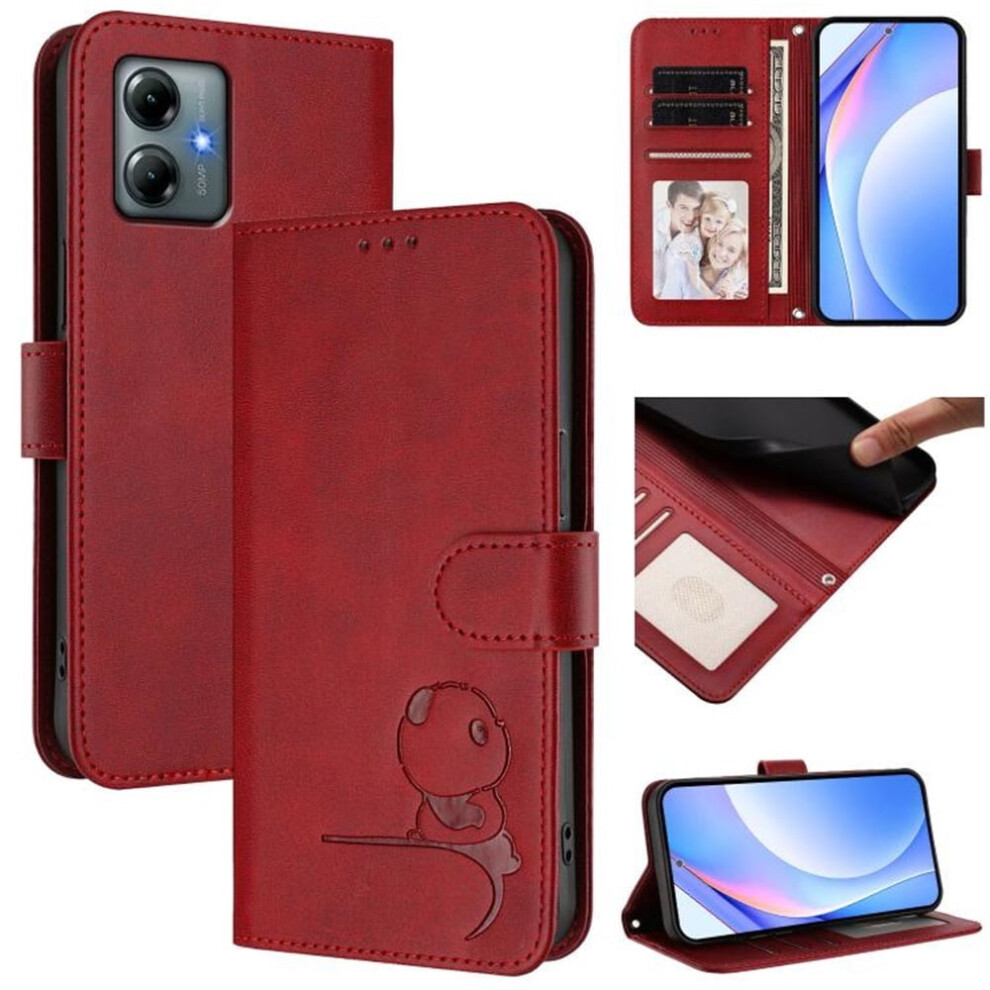 Litter Panda Leather Phone Case For Motorola Moto G Power 9165521152995