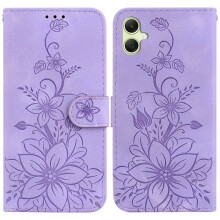 Paarse PU-leren flip-wallet hoes voor Samsung Galaxy A25