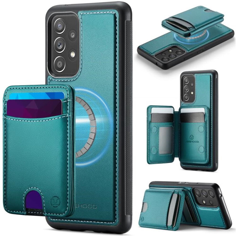 Jeehood Samsung Galaxy A53 5G Case Pu Leather Rfid Blue 9165521152261