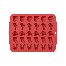 Silicone Christmas Candy Molds, 30-Cavity 5-Shaped Gummy/Wax Kit – Food-Grade DIY Baking & Crafting Set, Compatible with Home Ovens