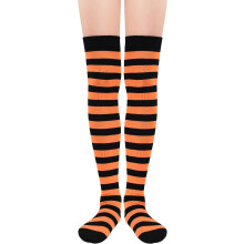 Womens Thigh High Socks Striped High Knee Socks Knee High Socks Long Socks Over the Knee Leg Warmers