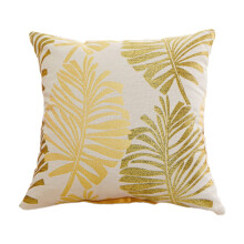 Outdoor Throw Pillows with Inners, All Weather Patio Pillows, 17.7x17.7", Tropical Leaves Design – Compatible with Outdoor Furniture