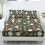 Dark Green King Bed Sheet Set 3-Piece Cooling Santa 1