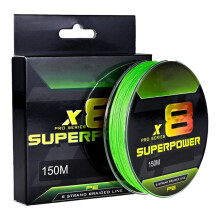 Fluorescent Green Ice Fishing Braid 164 Yds
