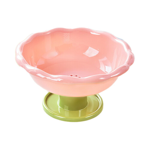 Blomformad fruktskål med dräneringshål, PP, 26 cm