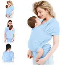 Fascia porta bebè regolabile e traspirante, adatta a bambini da 3 a 16 kg.