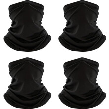 4PCS Balaclava Headband Neck Gaiter Head Wrap Headwear Face Mask Magic Scarf Bandana for Men and Women