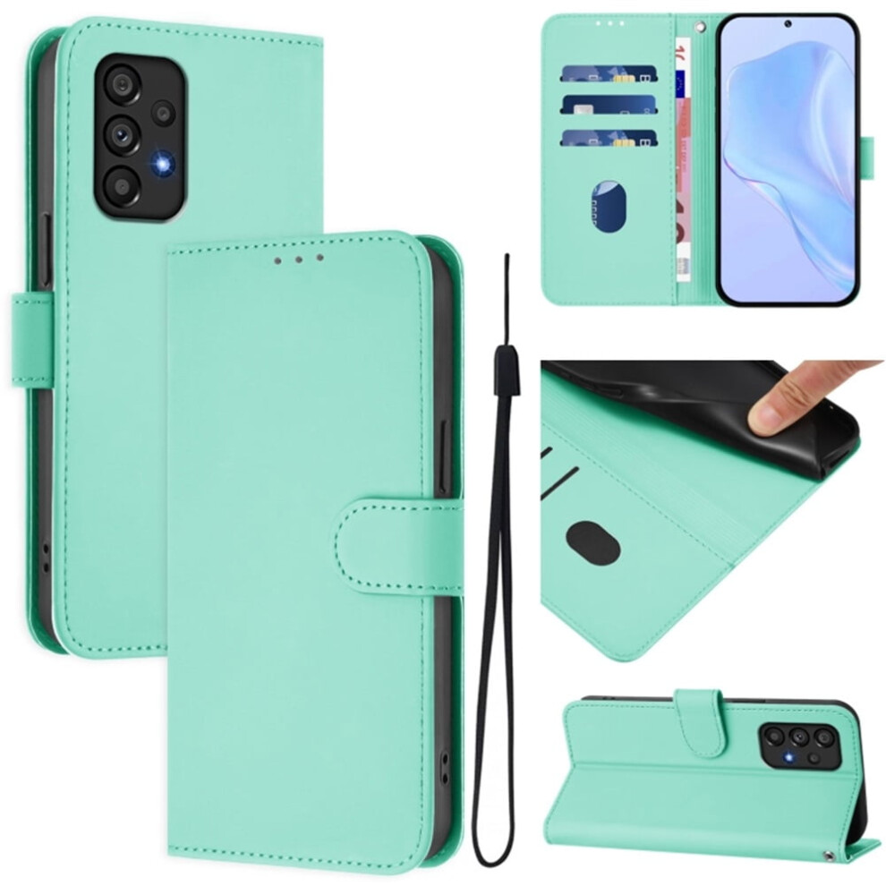 Wallet Case Compatible With Samsung Galaxy A53 5G Â Pu Leather Magnetic Flip Folio, 3-Card Slot & Wrist Strap, Mint Green 9170372142095
