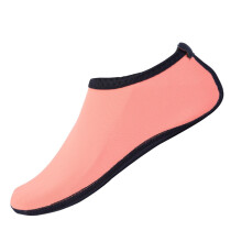 Kids Toddler Water Shoes Barefoot Quick-Dry Aqua Socks for Boys Girls Baby with Non-Slip Rubber Sole Orange 8-9 Years