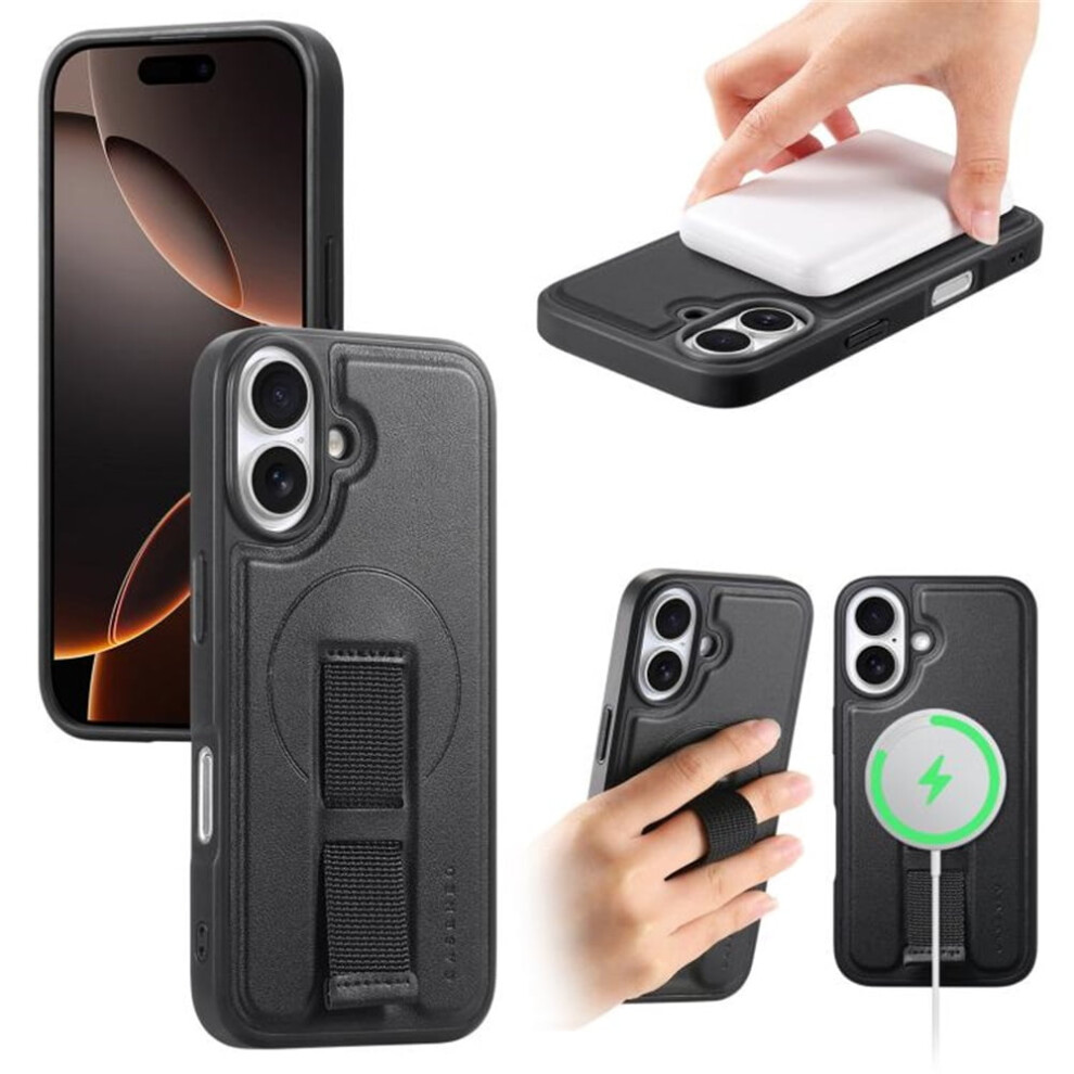 Iphone 16 Plus 6.7" Case With Belt Clip, Holster, Kickstand & Magsafe— Black 9165521645497