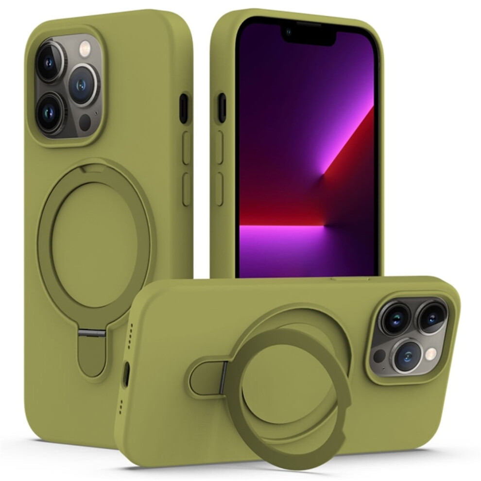 Iphone 12 Pro Max Magnetic Liquid Silicone Case Willow Green 937196954995