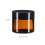 Bärnstensfärgade glaskrämburkar, 60 ml, UV-skydd, Läcksäker 3