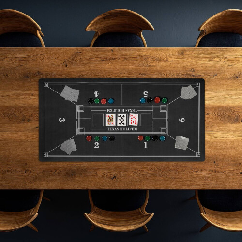 Poker Table Mat, Non-Slip, Waterproof, 120x60 cm 1