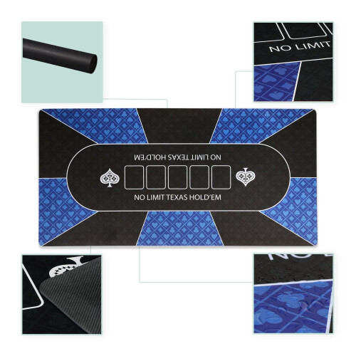Poker Table Mat, Non-Slip, Waterproof, 120x60 cm 2