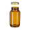 Braunglasgefäße 400 ml, Weithals, luftdichter Verschluss 4