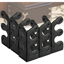 Brass Vintage Baseboard Corner Protectors, Dust Corners for Stairs & Furniture – Compatible with Skirting Boards