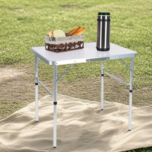 Height-Adjustable Folding Camping Table - Portable & Lightweight 1