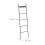 Industrial Bathroom Towel Ladder Rack with Hooks 3